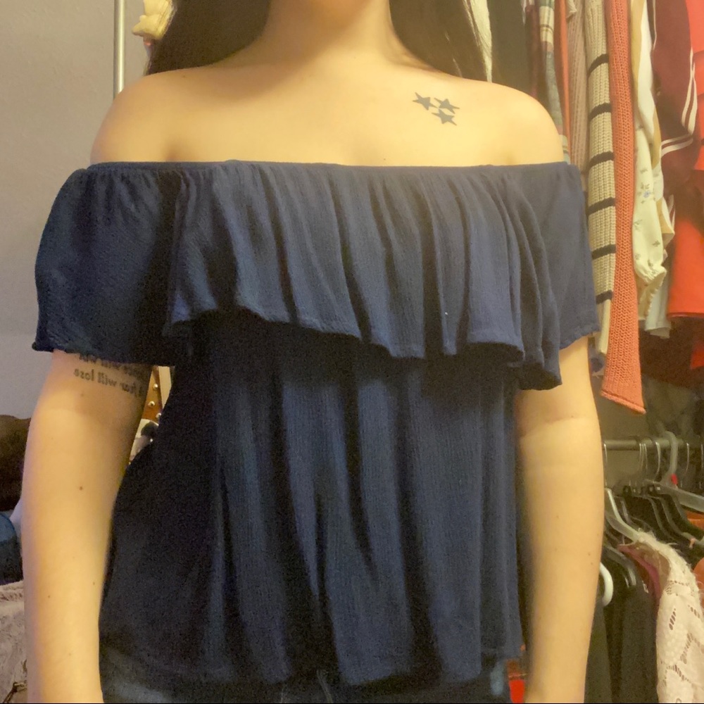 Off Shoulder Crop Top